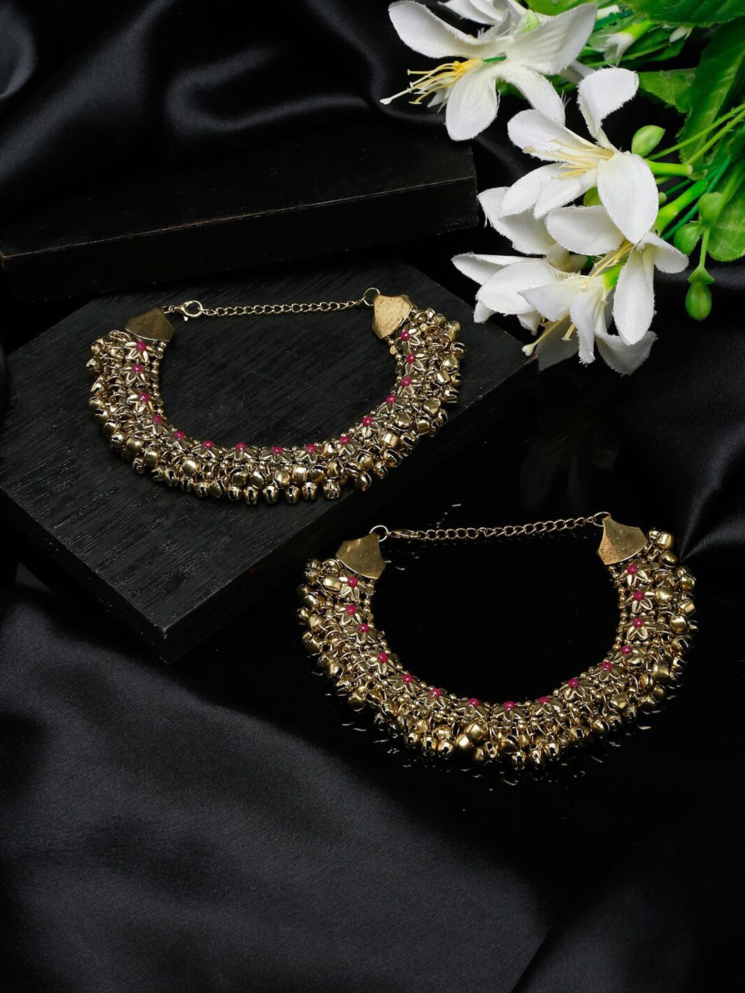 Captivating Gold-Plated Ghungroo Payal | Traditional Indian Anklets for Women