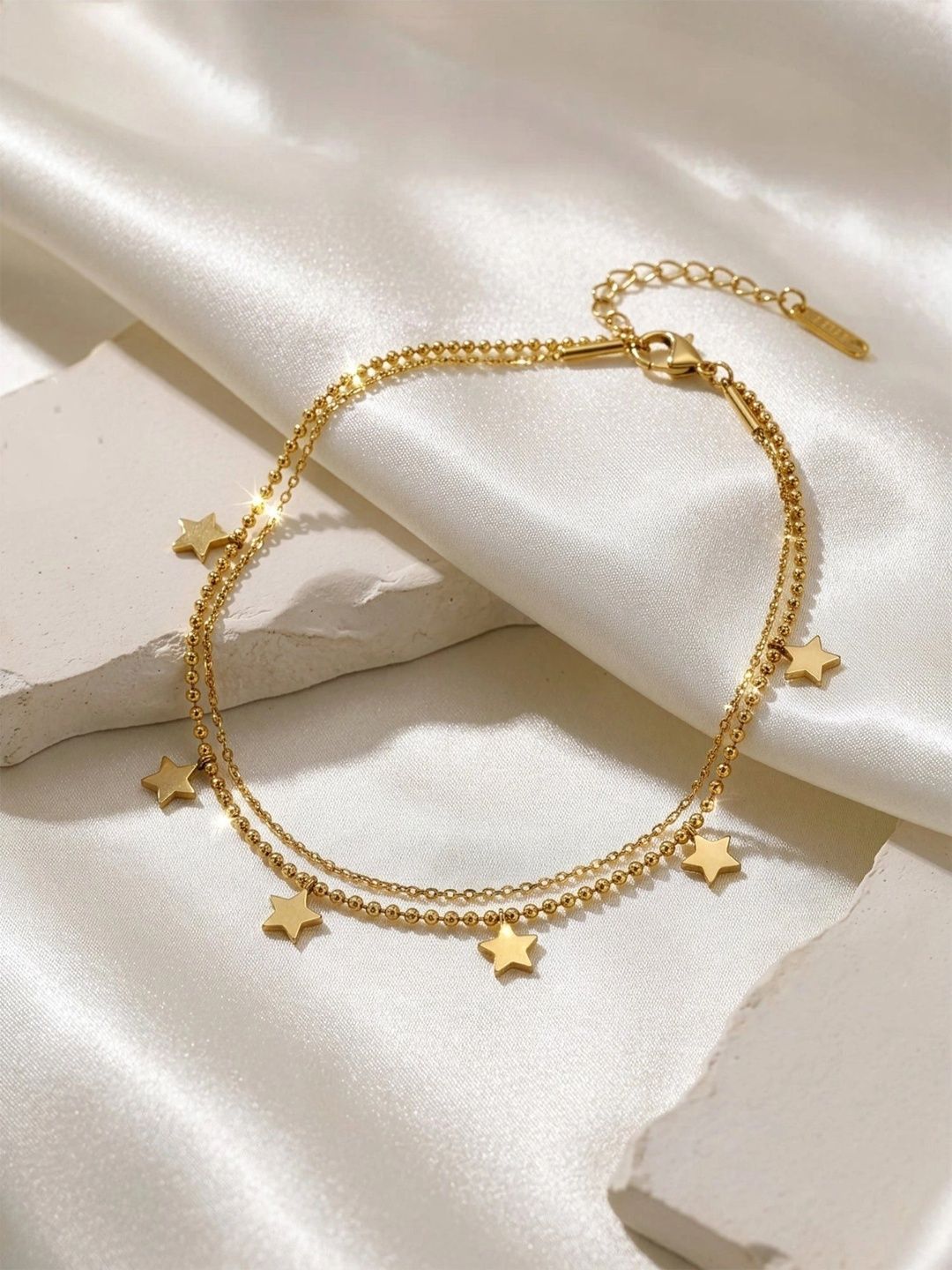 Dainty Gold-Plated Festive Anklets