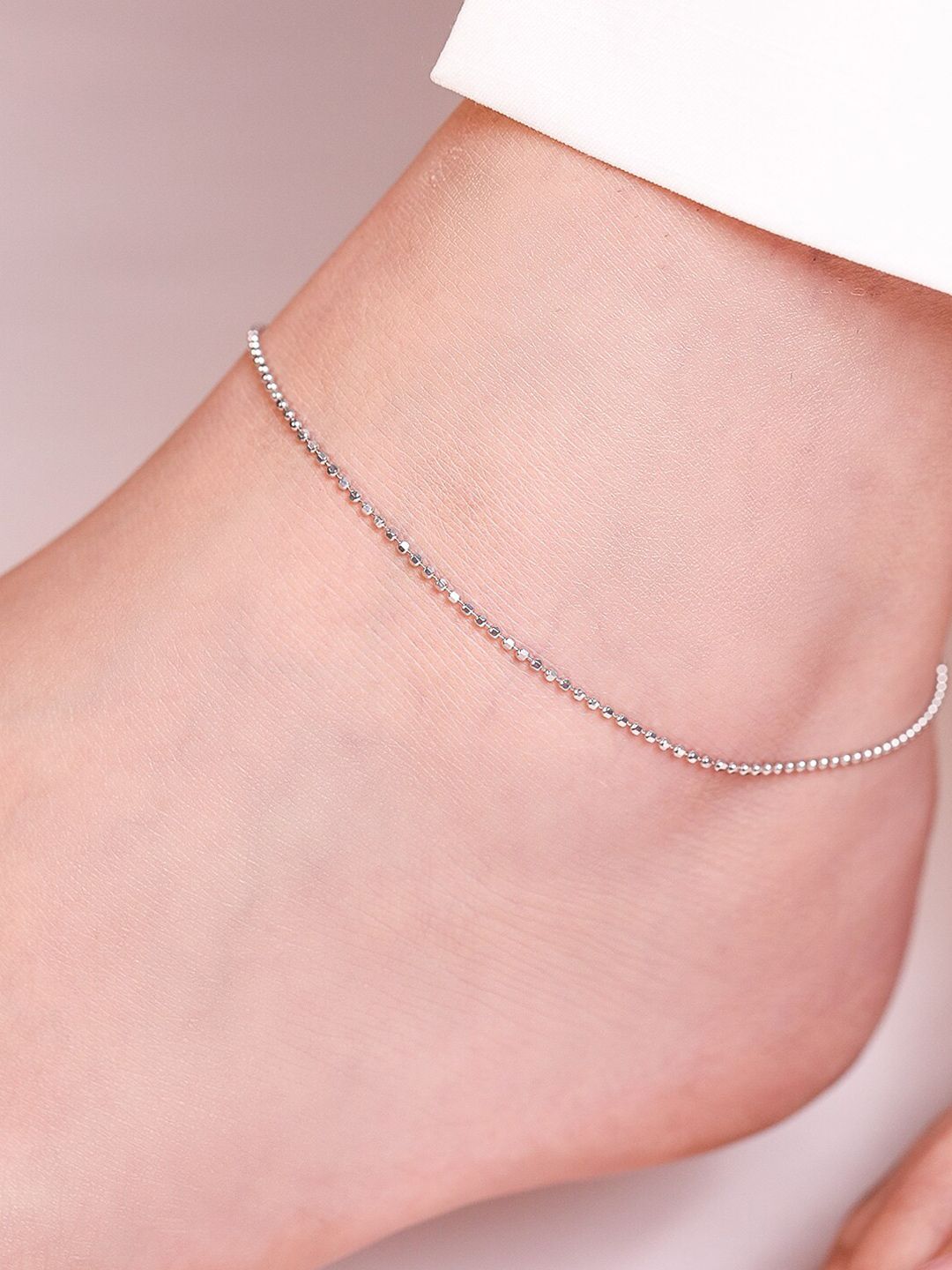 Delicate Silver-Plated Artificial Anklet (Payal) for Women | Indian Fashion