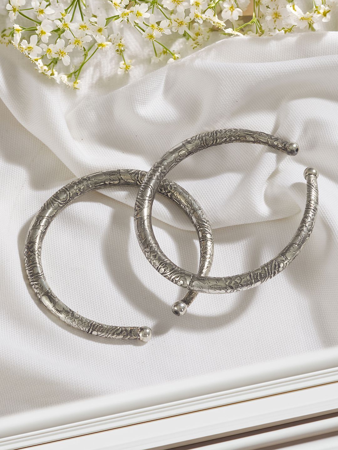 Exquisite Oxidized Silver Finish Payal | Traditional Indian Anklets for Women