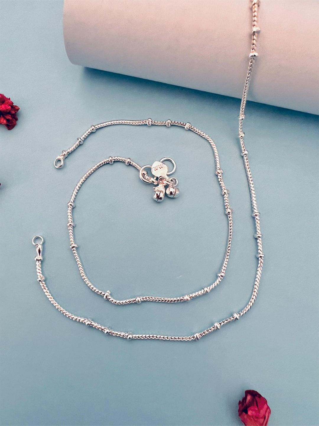 Graceful Silver-Toned Artificial Payal | Stylish Indian Anklets for Women