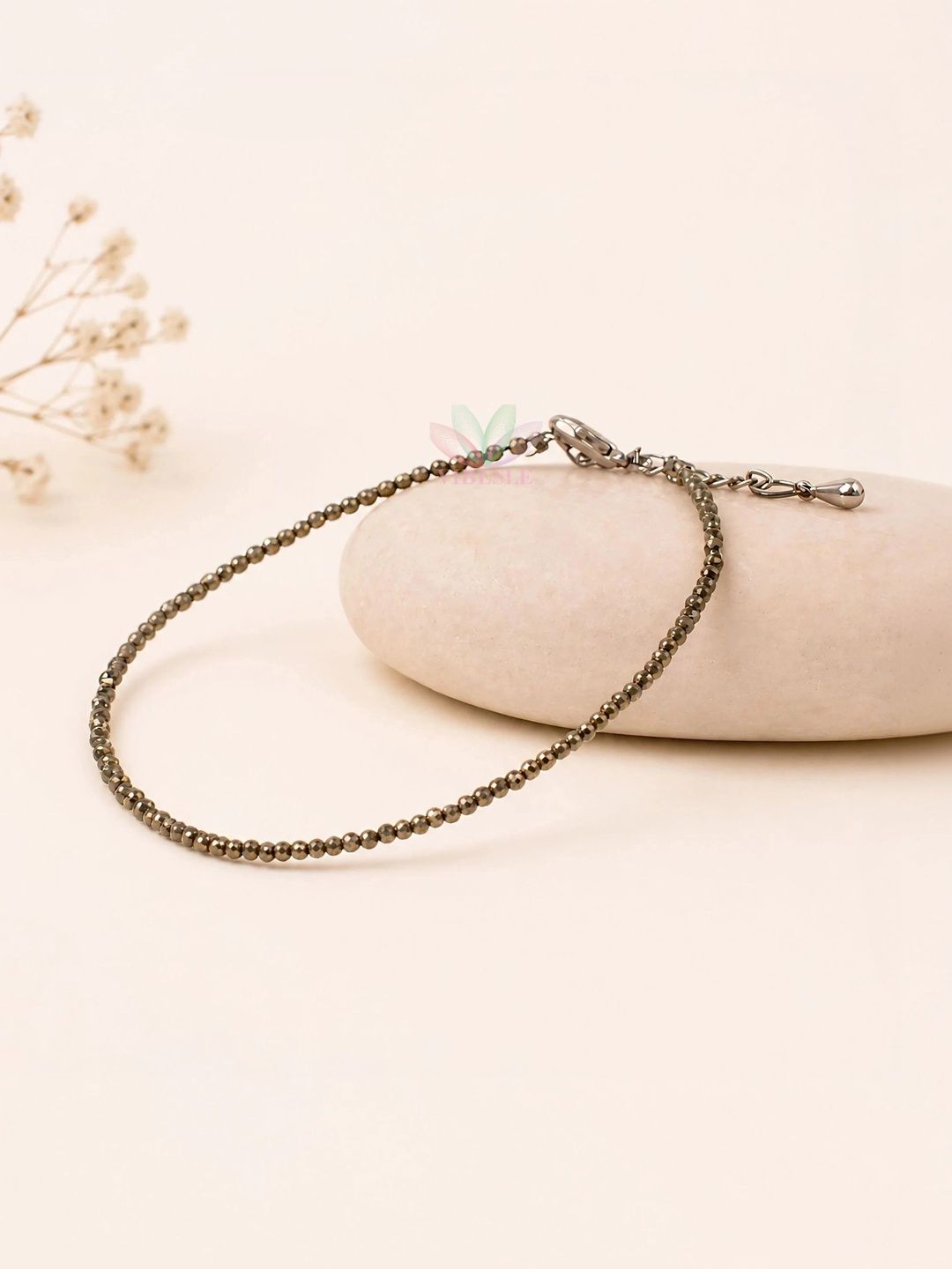 HEALINGGEMS Crystal Beaded Anklets for Daily Elegance