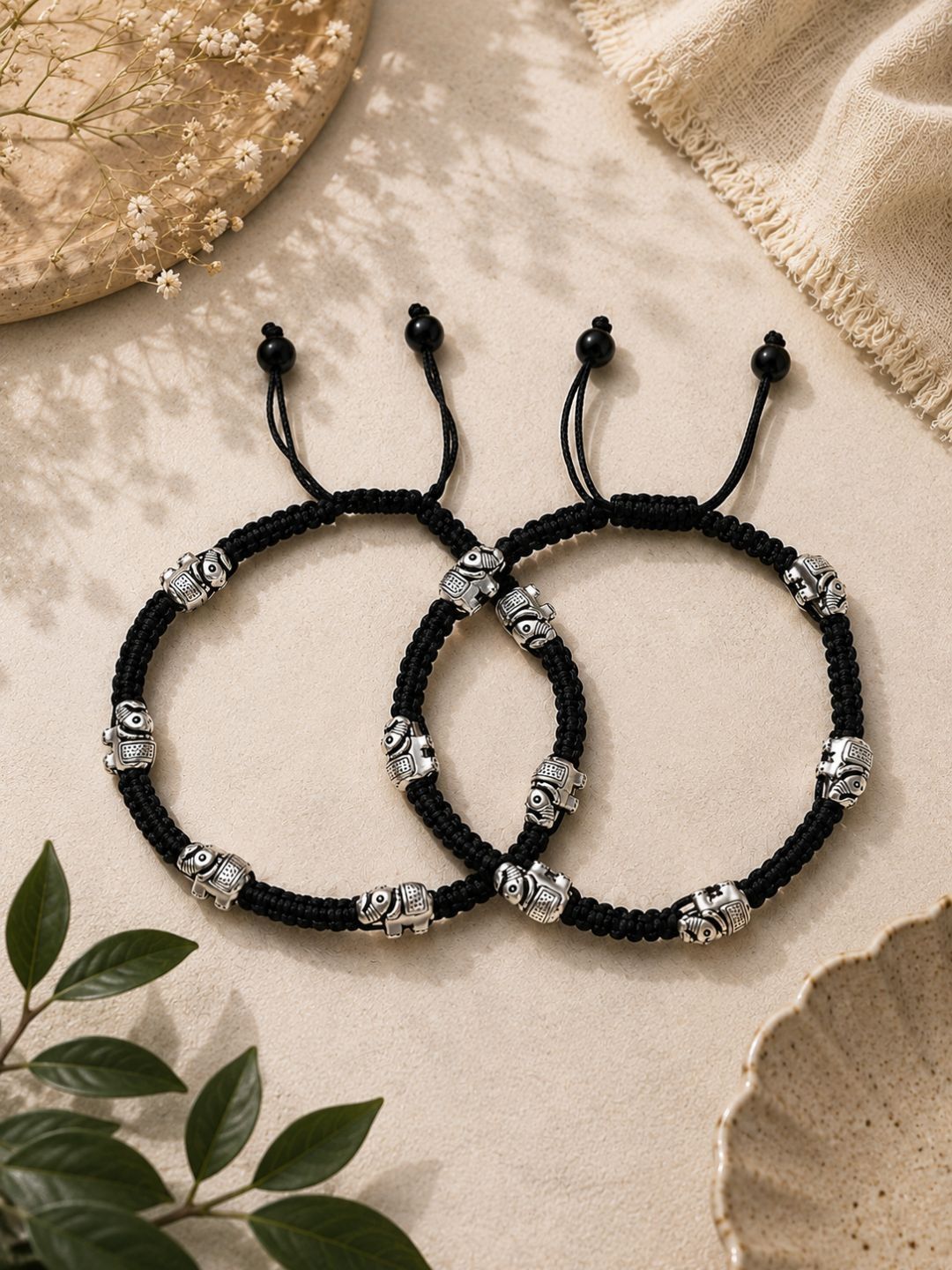 Indian-Inspired Elephant Charm Bracelets | Stylish Artificial Silver-Toned Jewelry for Women