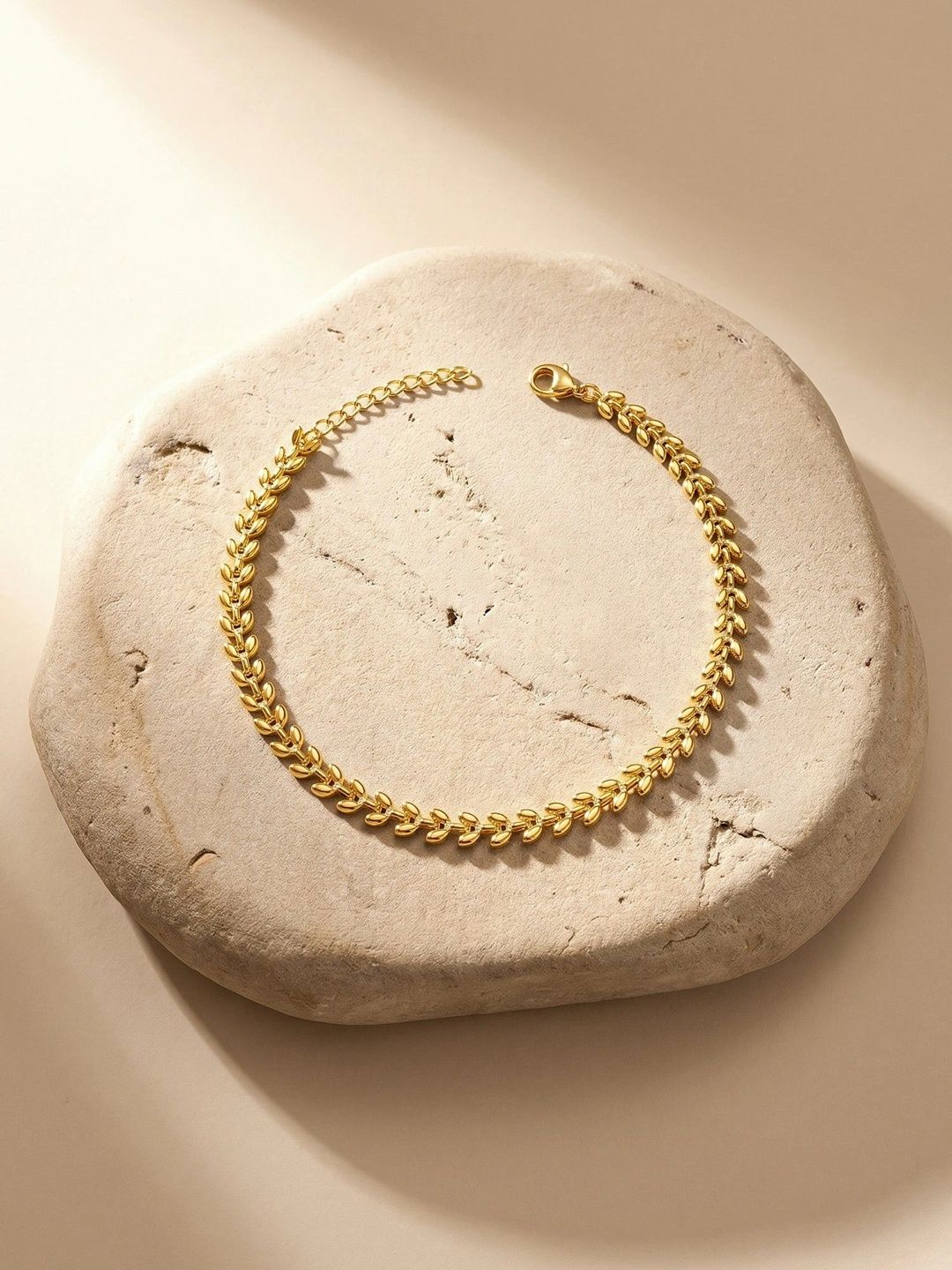 IXIA by GIVA Chic Gold Plated Anklets