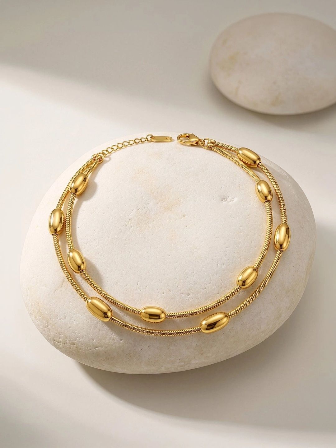 IXIA by GIVA Gold Plated Anklets for Party Glamour