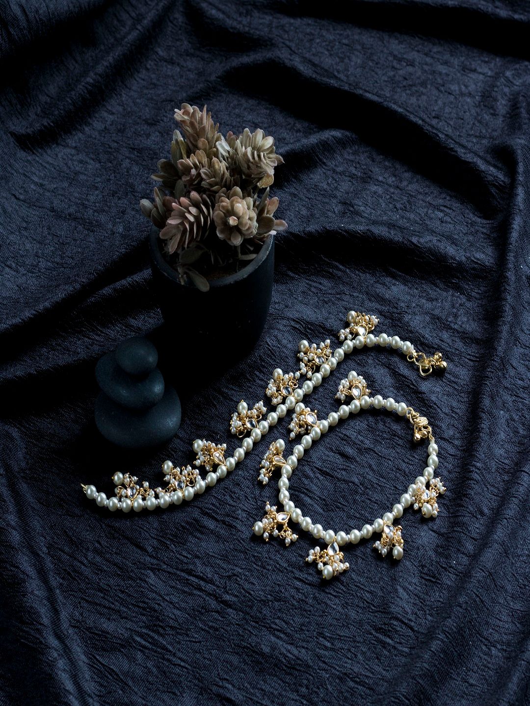 Shimmering Gold-Plated & Pearl Indian Anklets (Payal) | Bridal & Stylish Collection for Women