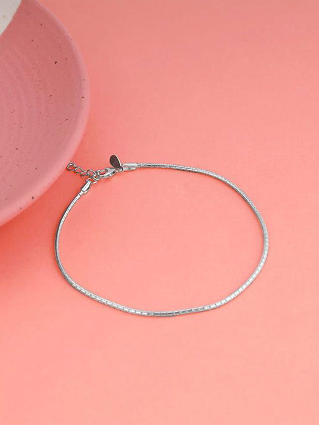 Sleek Artificial Silver Anklet for Women | Modern Payal Design
