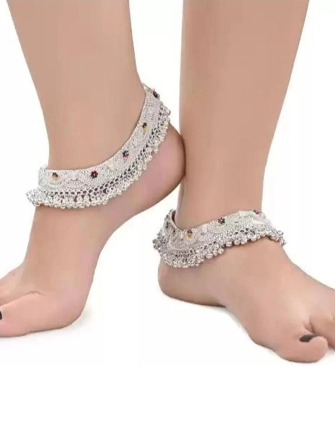 Stylish Artificial Silver Indian Anklets (Payal) for Women | Bridal & Festive Wear