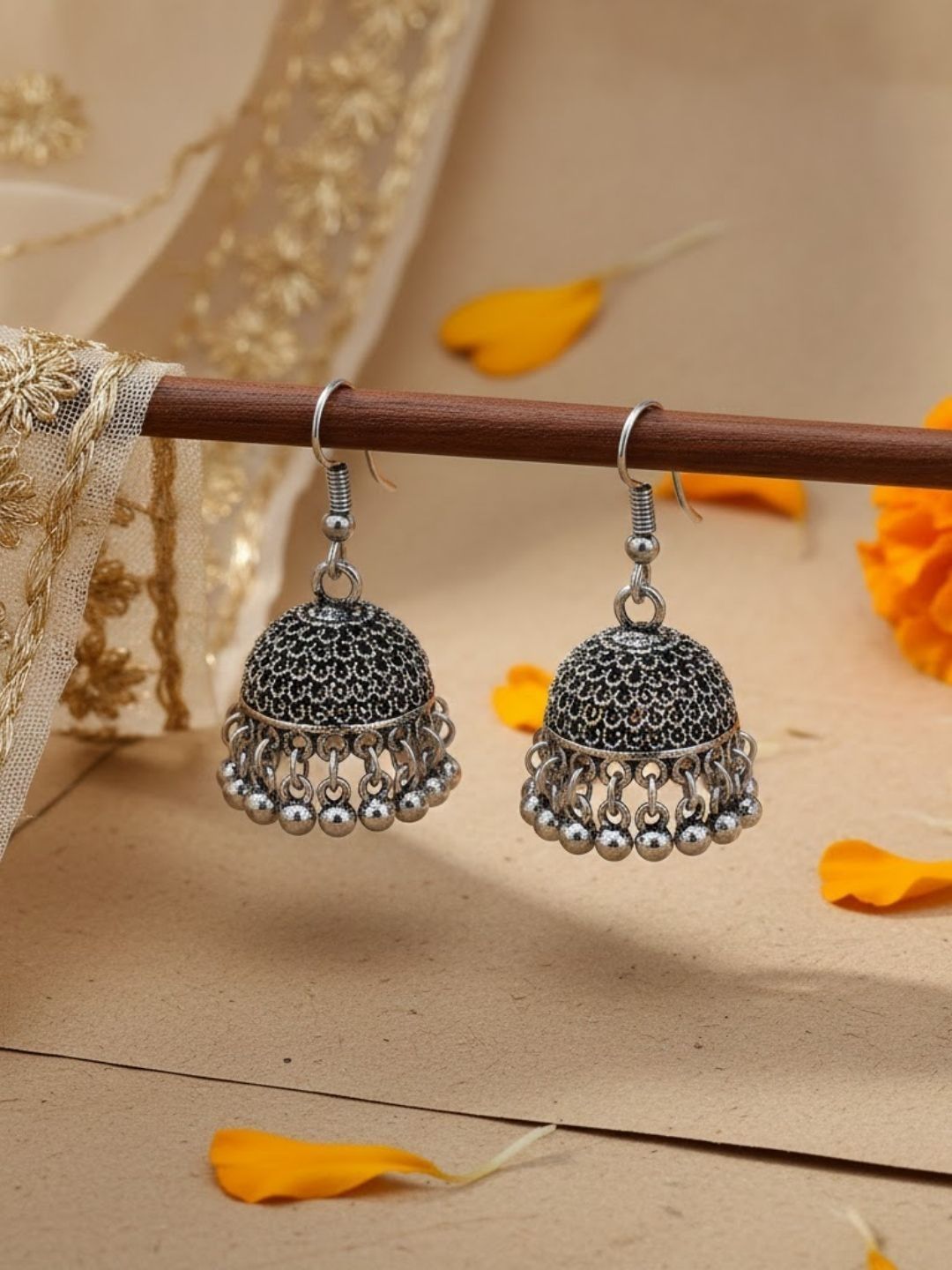 2wist Designs Mini Oxidized Jhumka