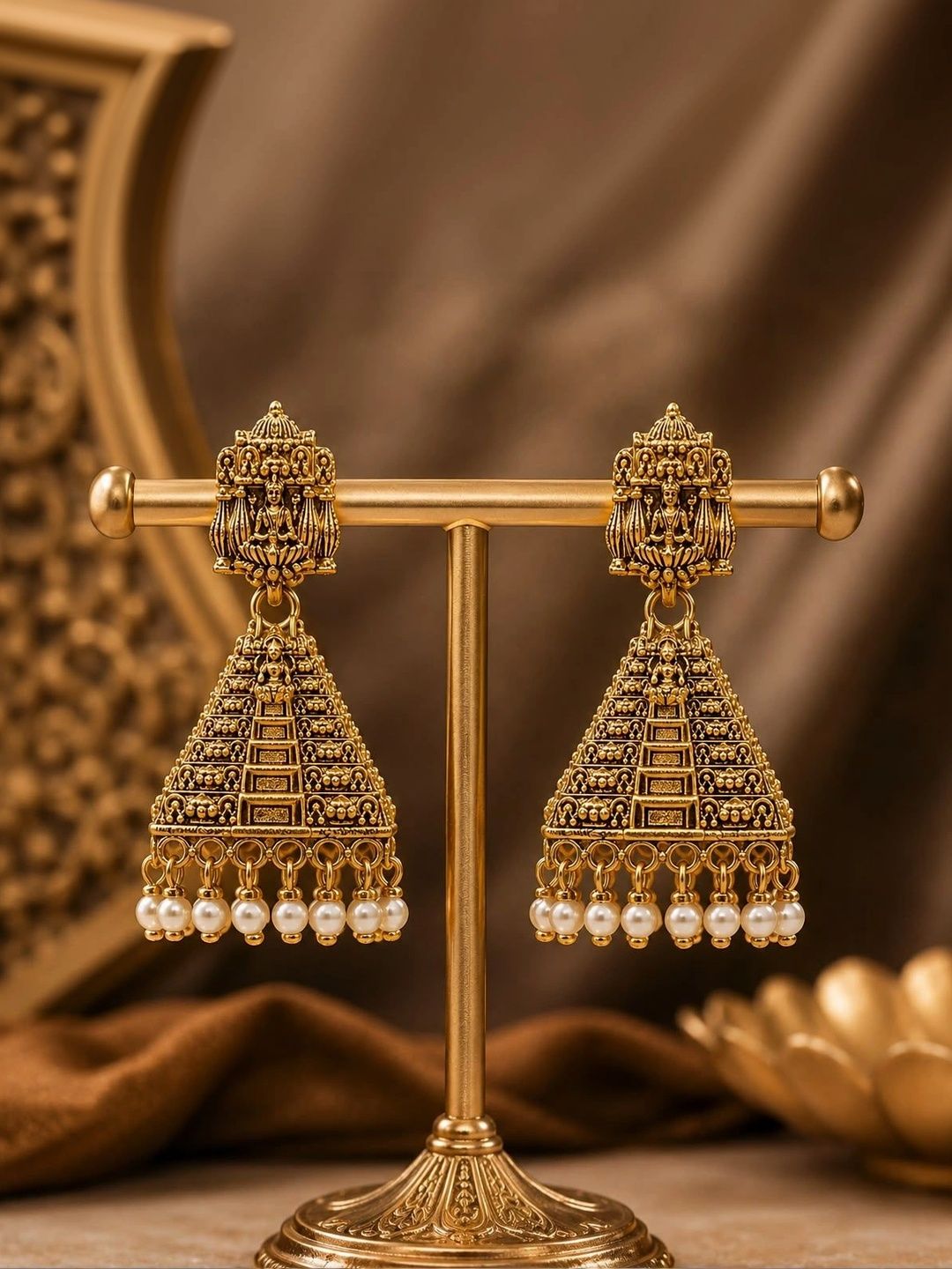 Anouk Geometric Jhumka Earrings