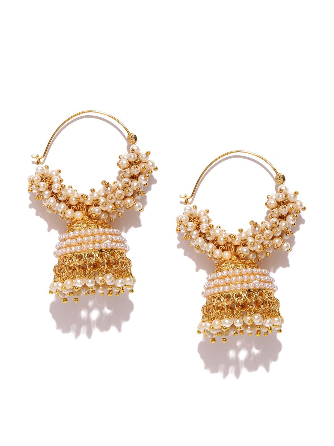 Anouk Gold Plated Dome Jhumka for Women