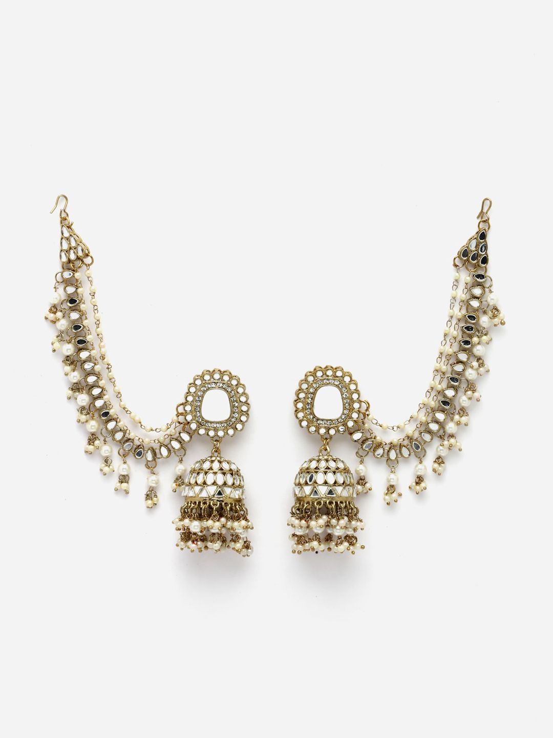 Anouk Silver Plated Jhumka for Women