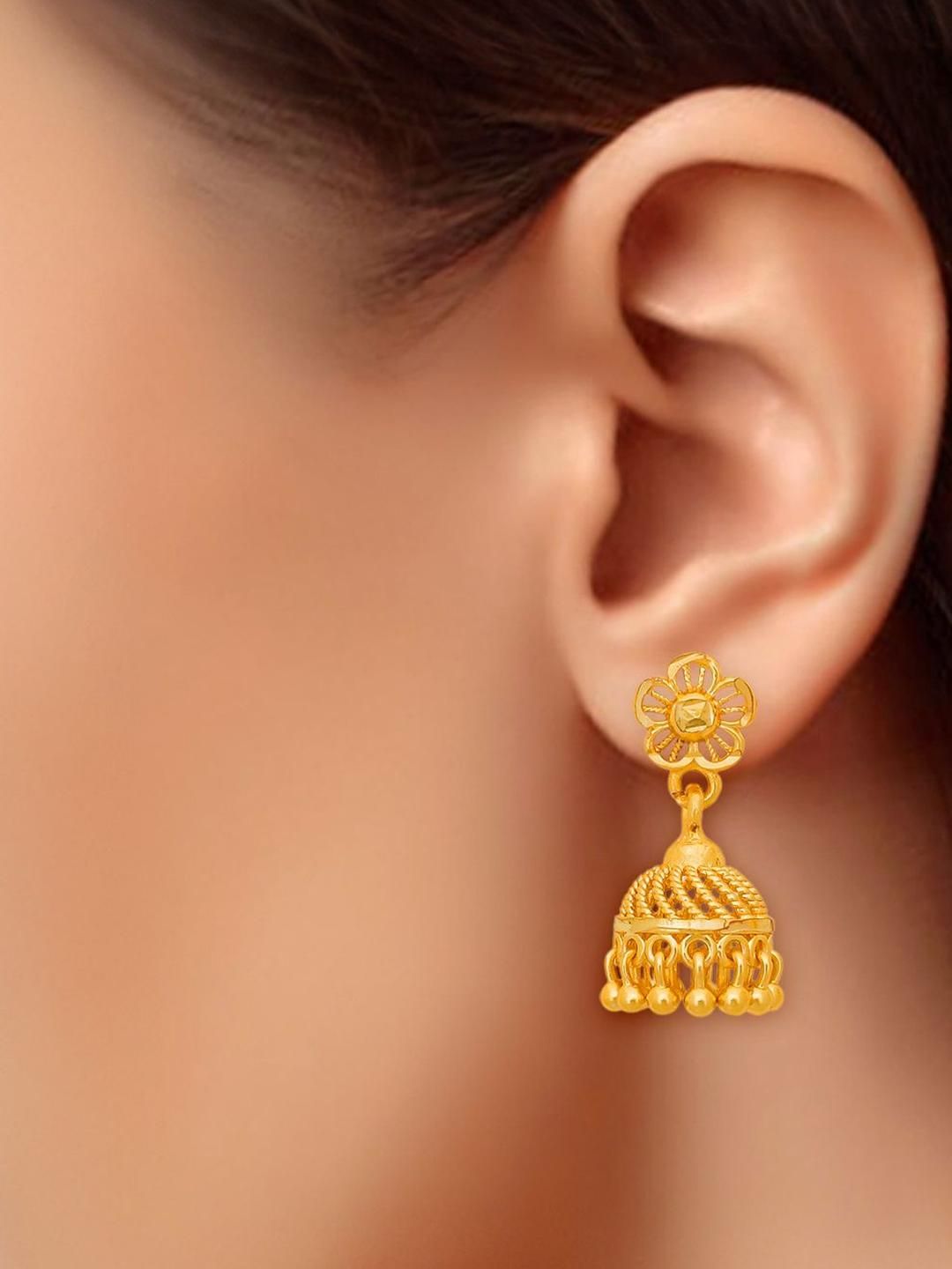 Arch Fashion Contemporary Jhumka Earrings