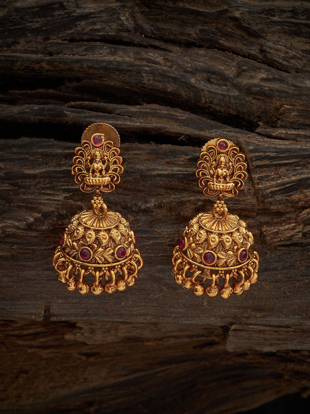 Artificial Lakshmi Design Jhumka Earrings | Gold Plated Traditional