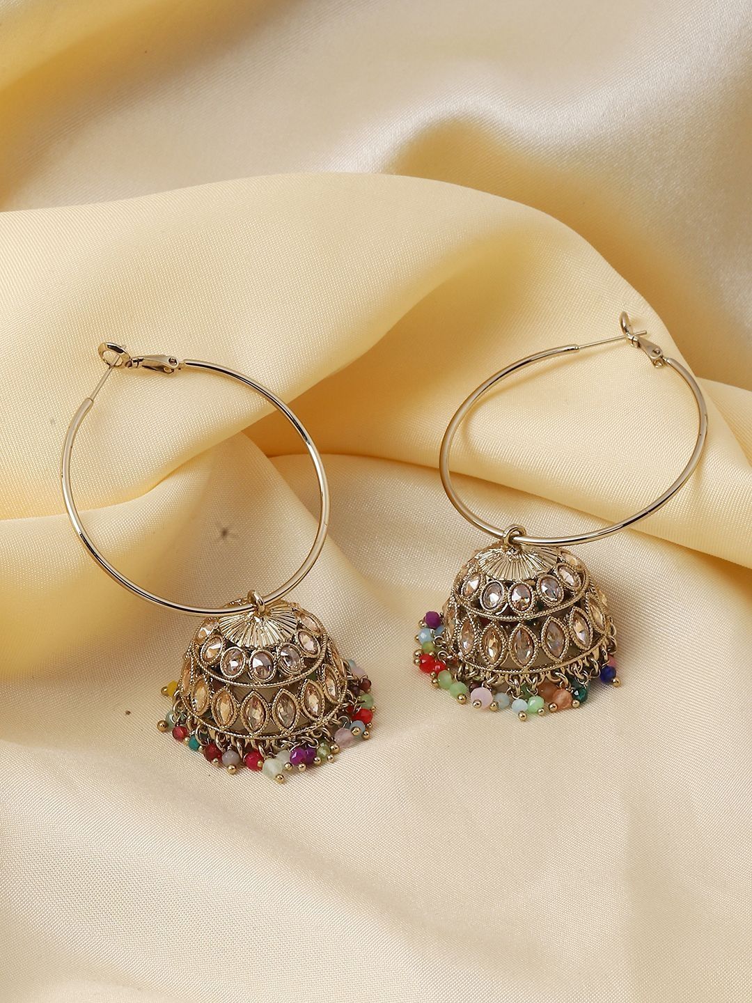 Biba Circular Jhumka Earrings