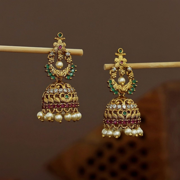 Bridal Gold Plated Wedding Wear Jhumka