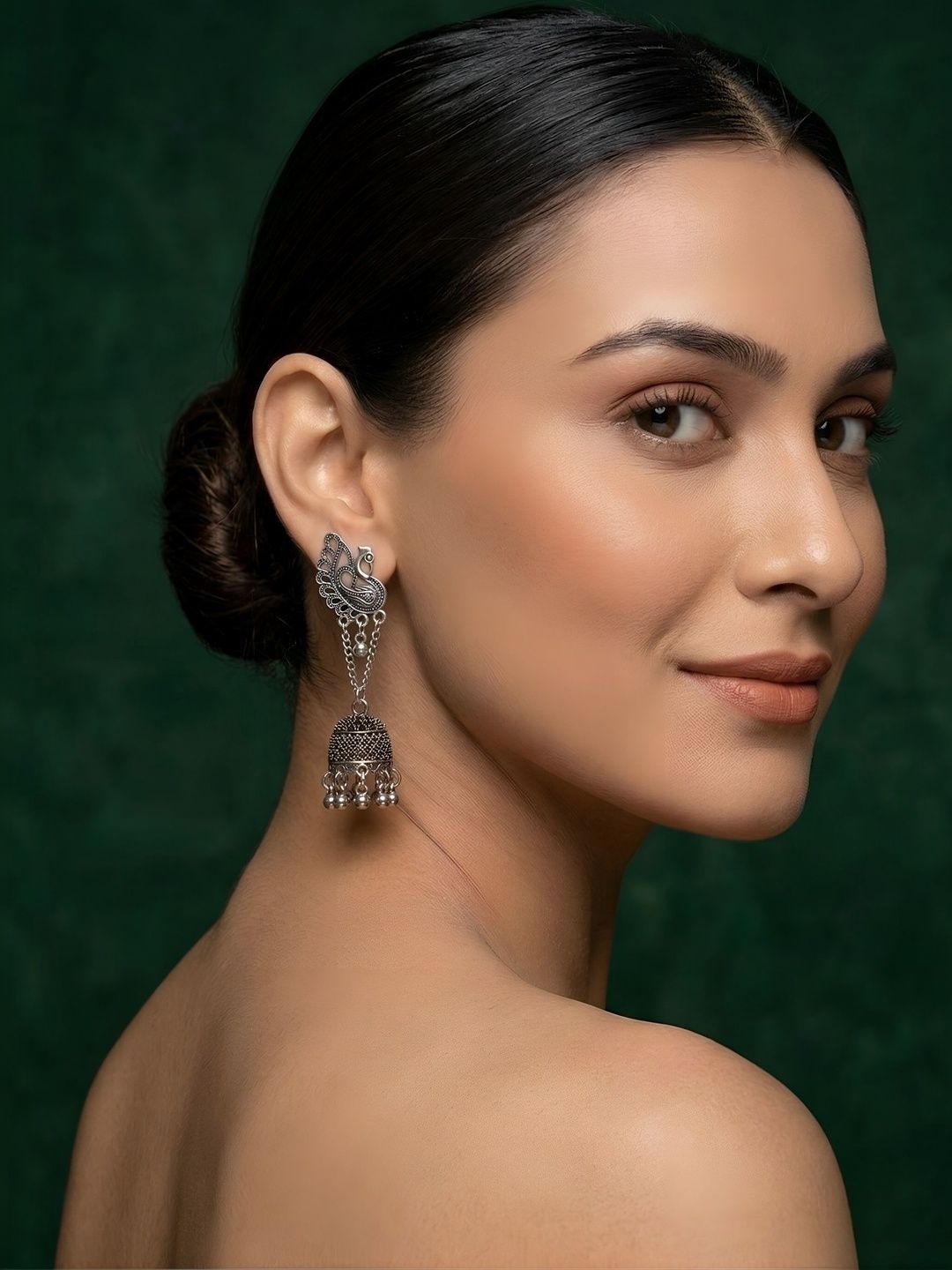 DURATI Classic Ethnic Jhumkas for Women