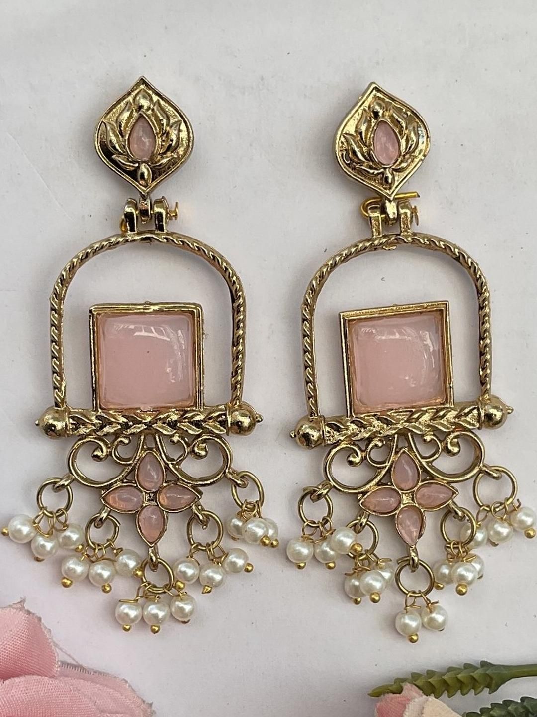 Fashion Theme Gold Brass Jhumka