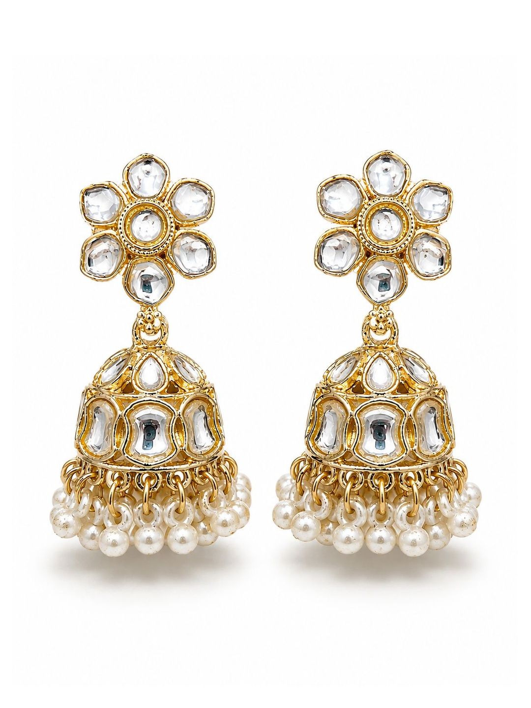 Floral Motif Jhumka for Women