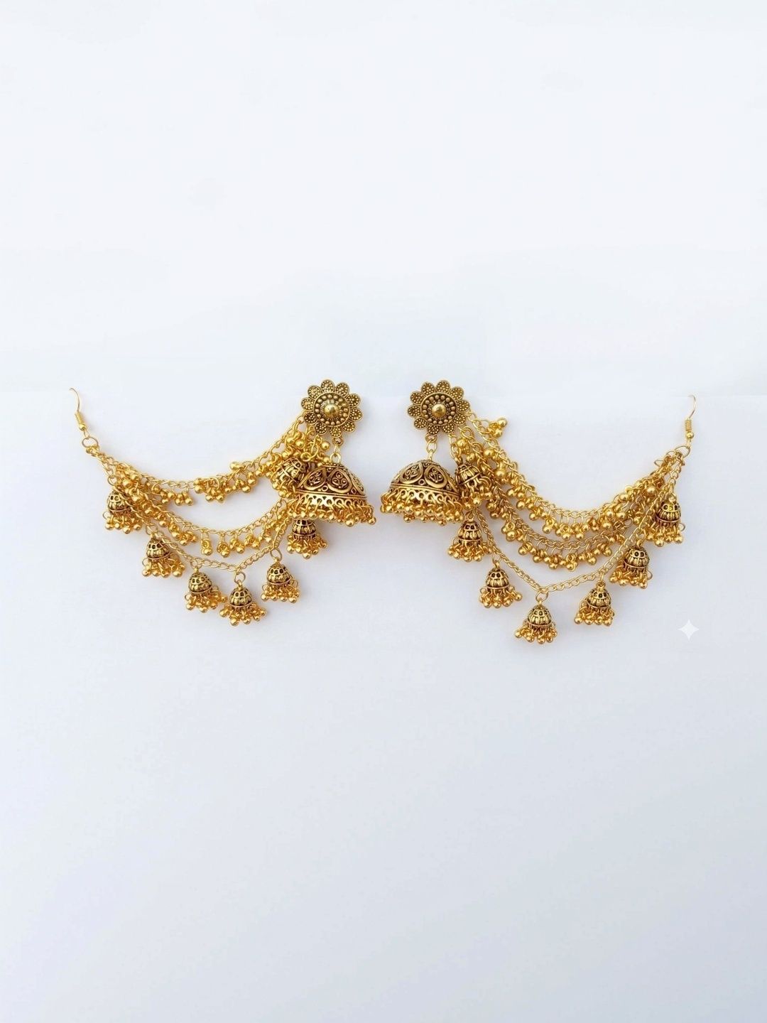 Gemesha Circular Jhumka Earrings