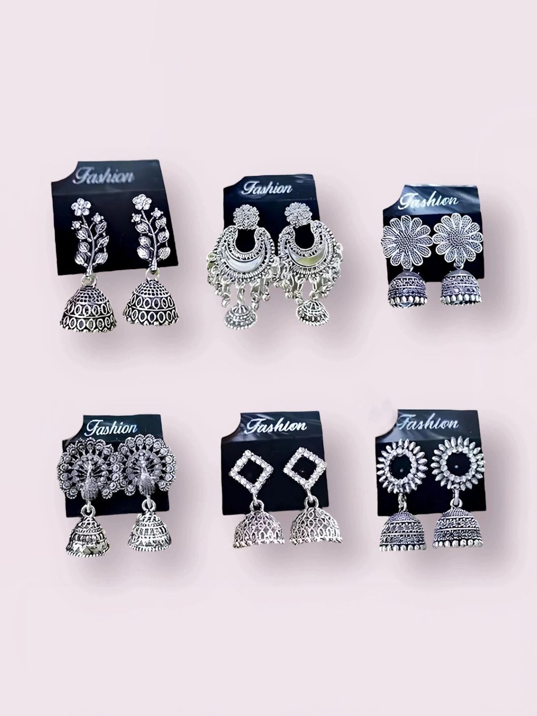 Geometric Jhumka Earrings for Modern Style