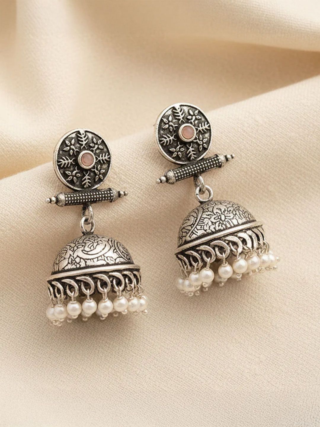Geometric Pattern Jhumka for Women