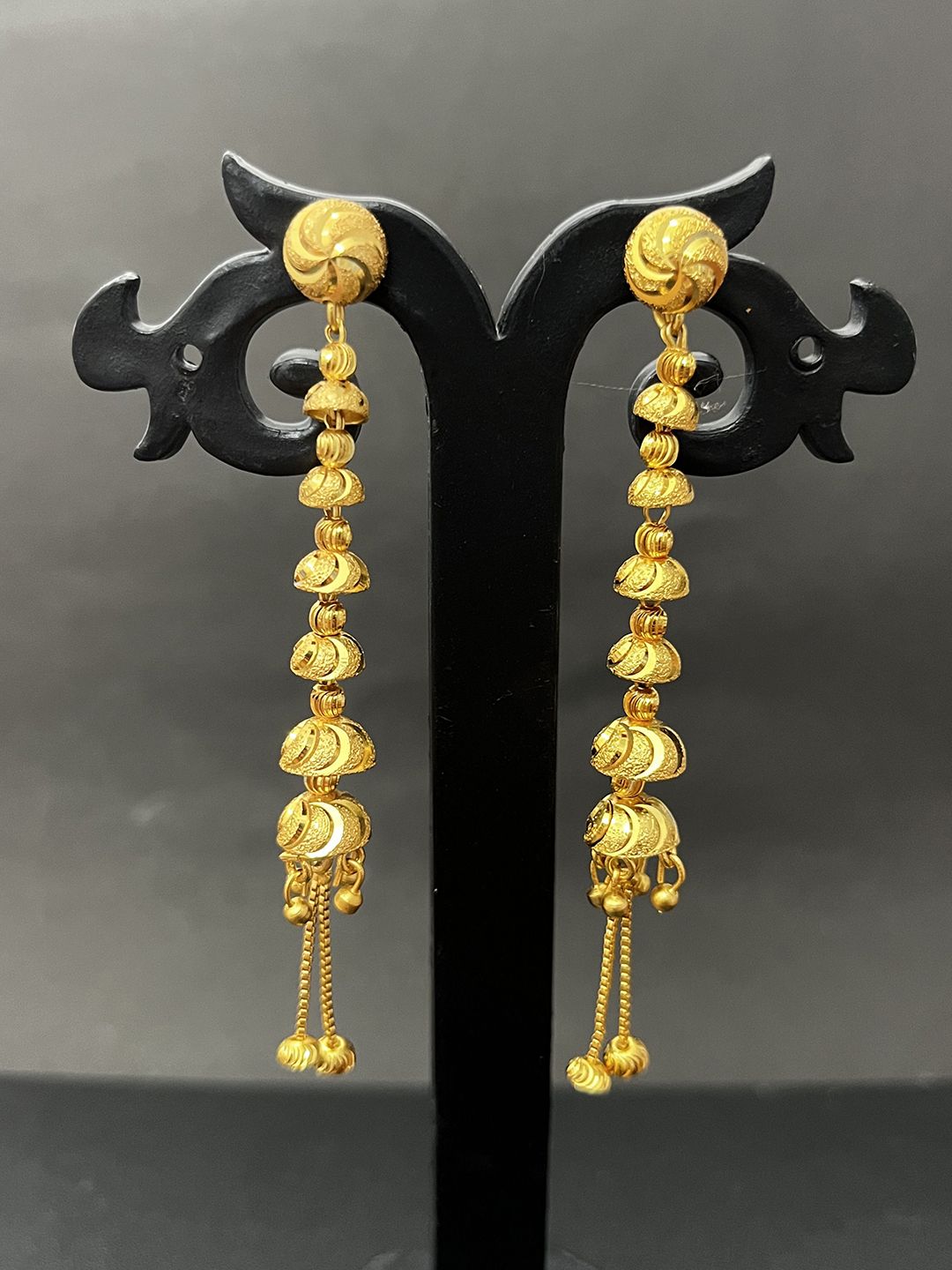 Gold Plated Sui Dhaga Dome Jhumka for Women
