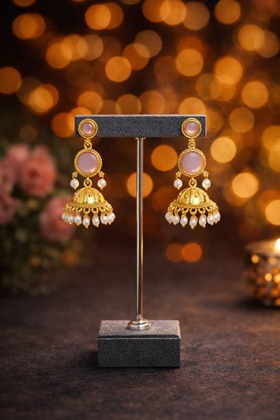 Gold-Tone Classic Jhumka Set