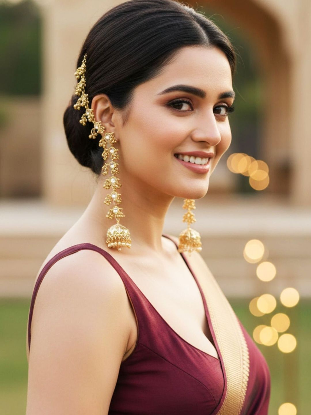 KARATCART Dome Shaped Jhumka for Women