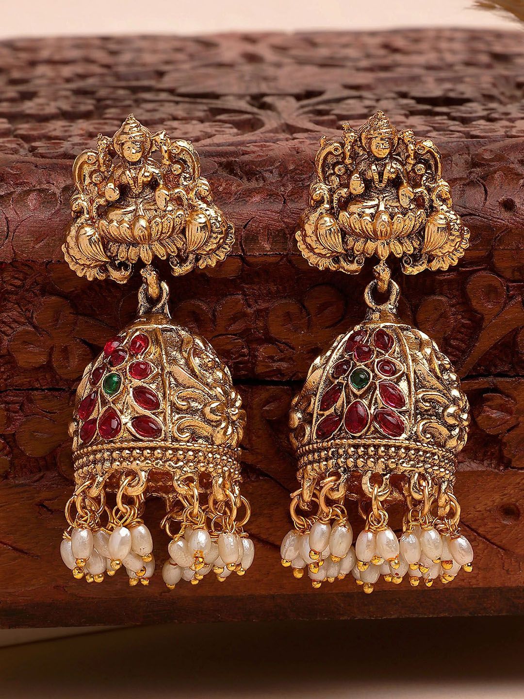 KARATCART Temple Design Jhumka for Women