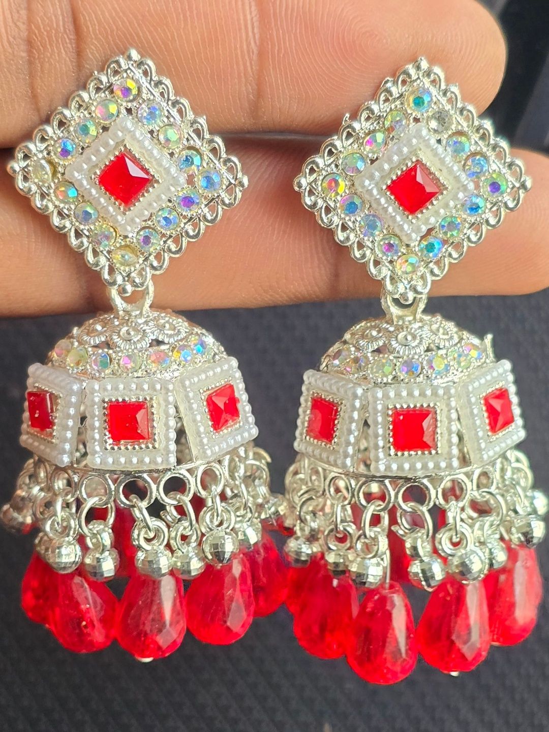 Mehpriye Geometric Jhumka for Women