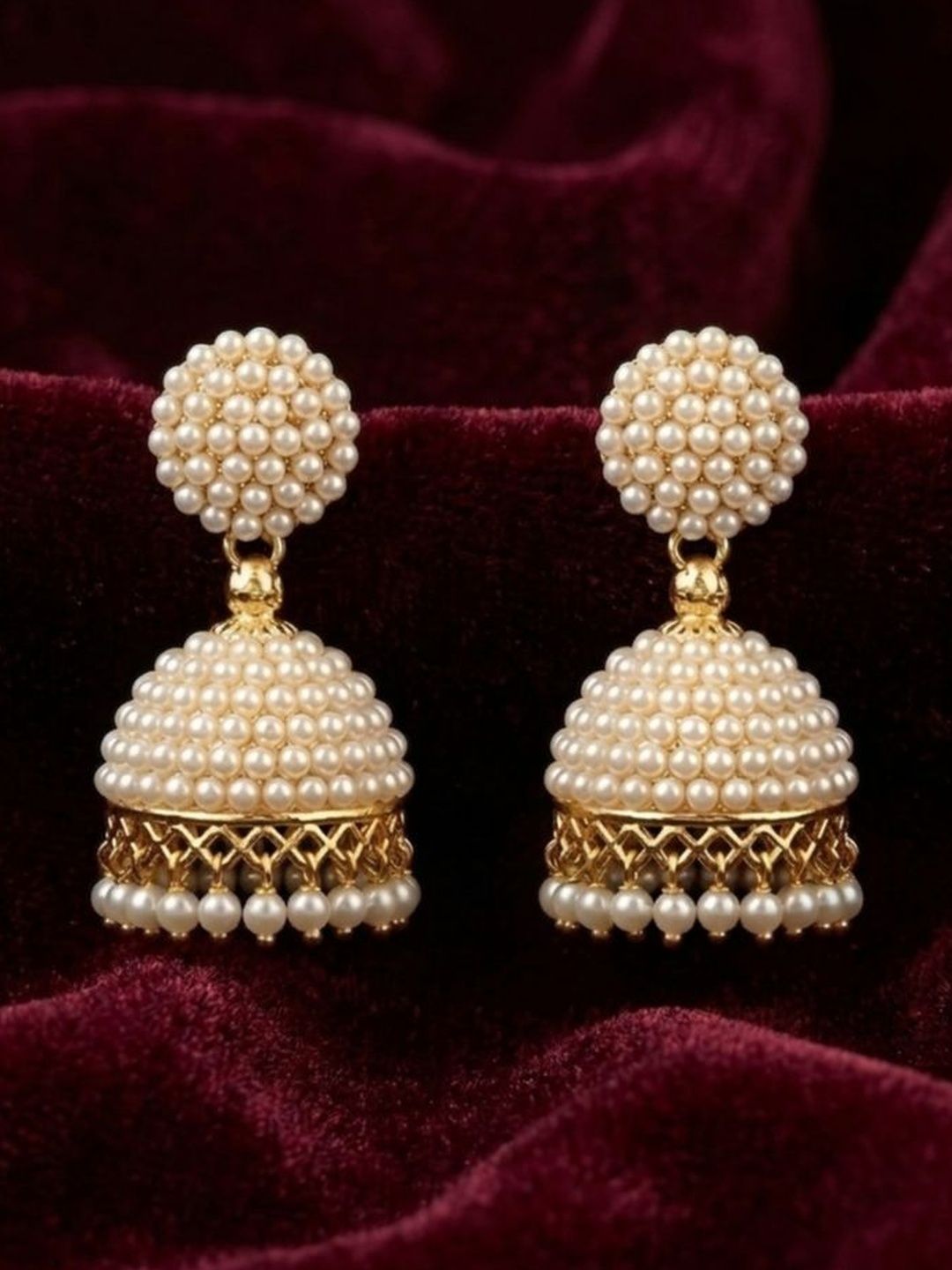 Minimalist Dome Jhumka Earrings