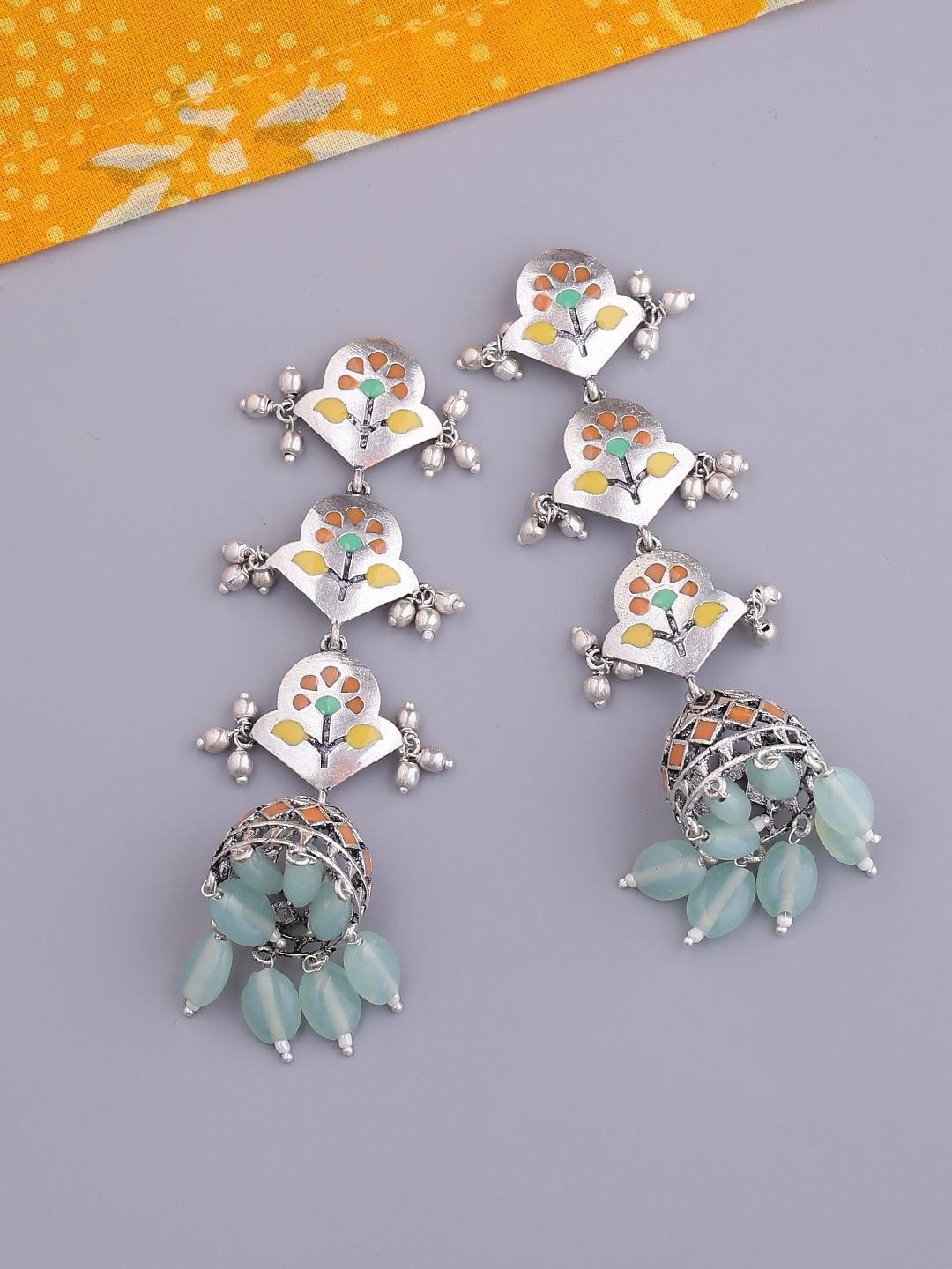 Pastel Layered Jhumka for Women