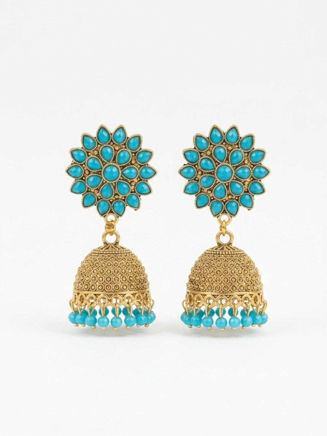 ROSS RUBY Floral Accent Jhumka for Women