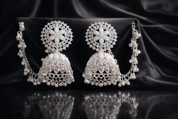 Royal Bahubali Jhumka Earrings