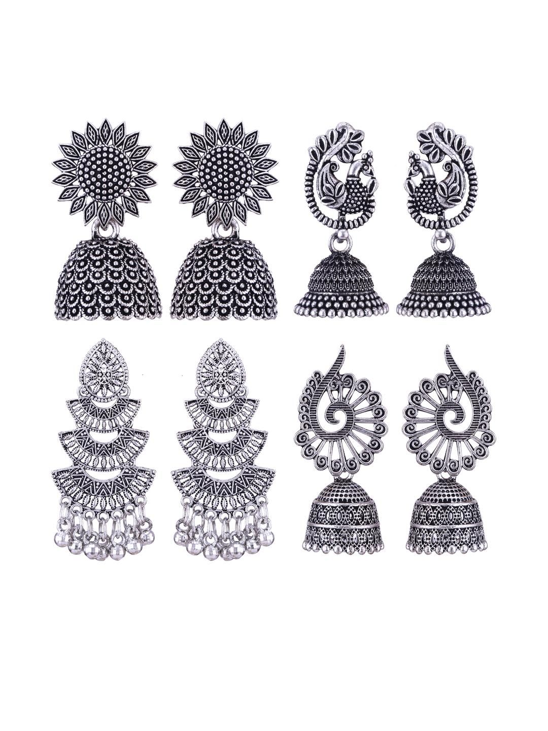 Sangria Silver Plated Alloy Earrings