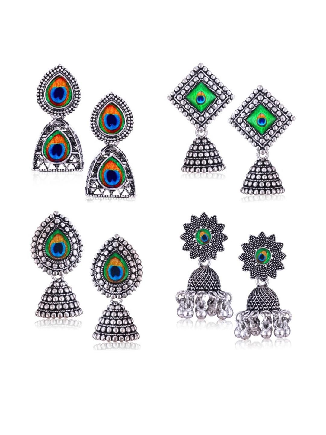 Silver Plated Alloy Earrings | Jhumka for Women