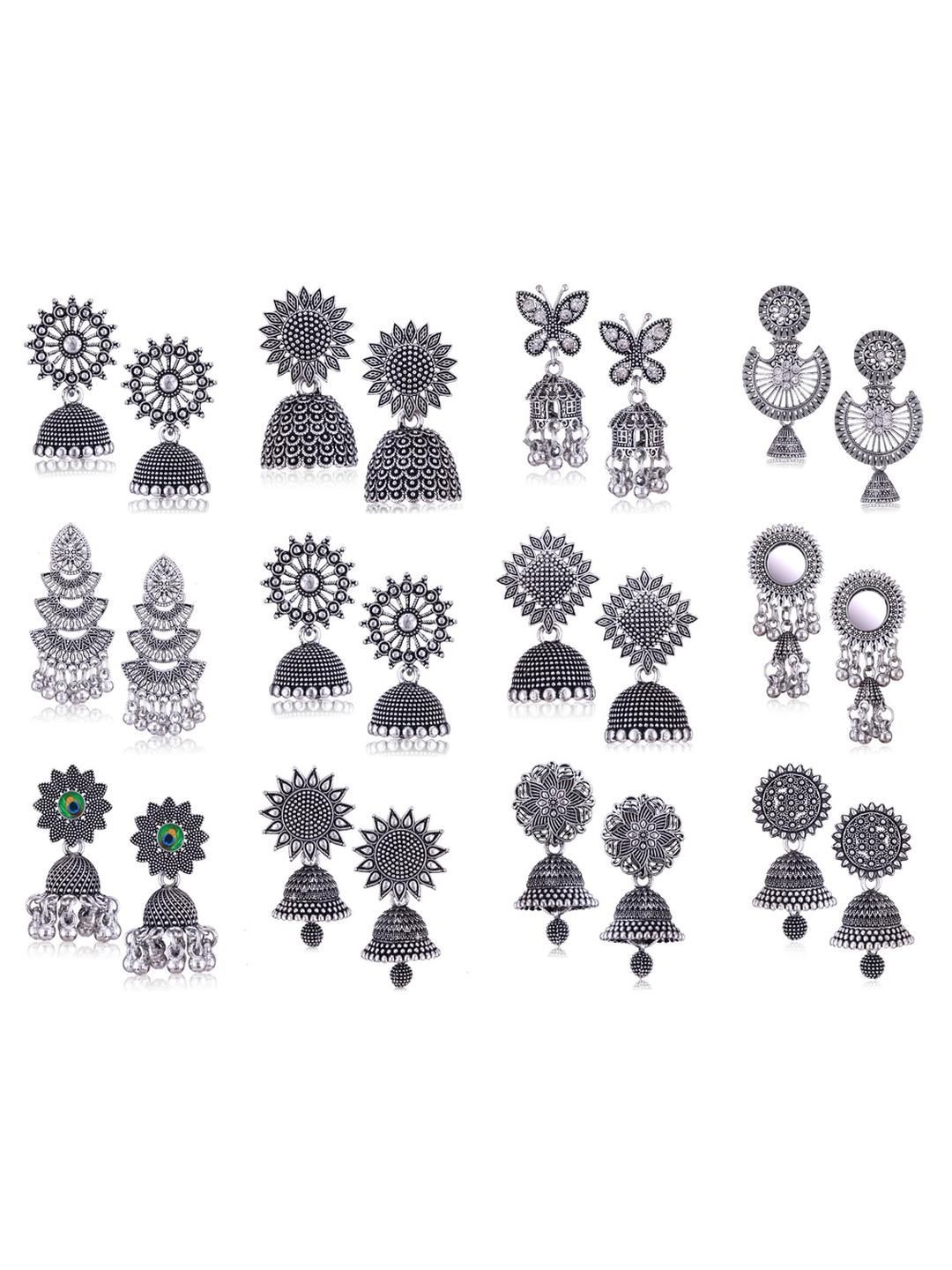 Silver Plated Alloy Jhumka