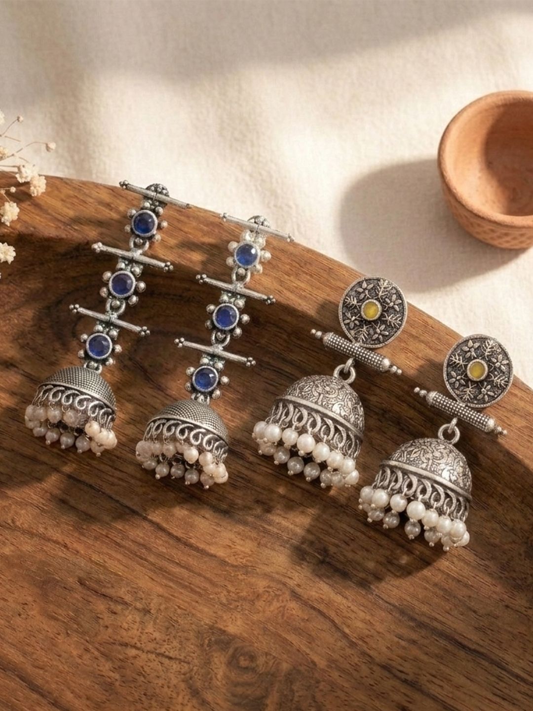 Stylishkudi Circular Jhumka Earrings