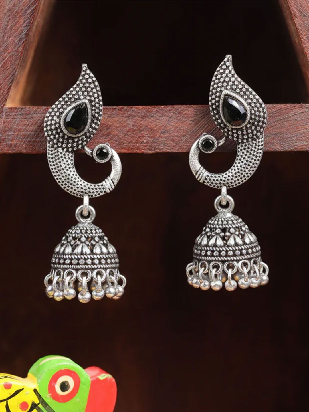 Stylishkudi Peacock Jhumka for Women