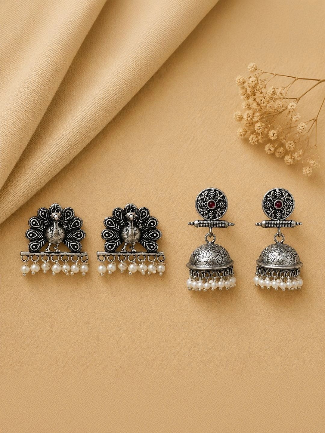 Stylishkudi Peacock Shaped Jhumka Design