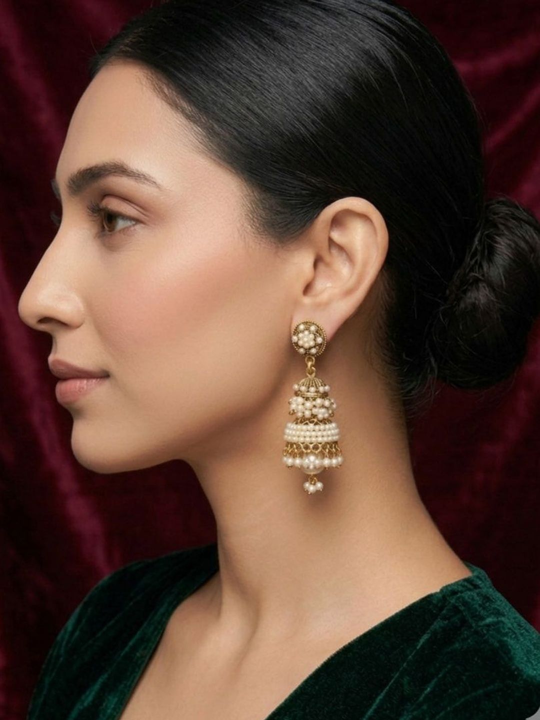 SZN Dome Shaped Jhumka for Women