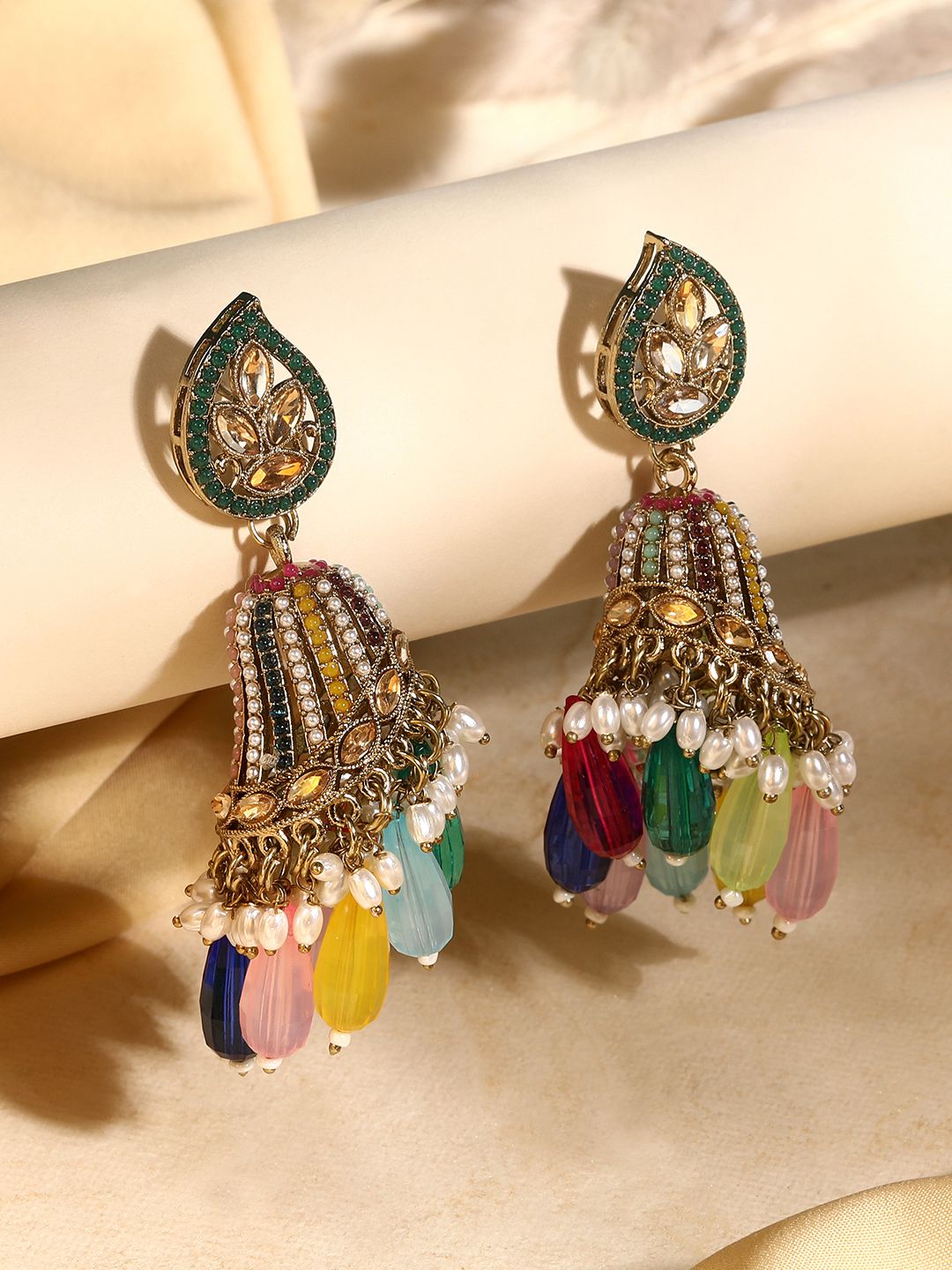 SZN Statement Geometric Jhumka for Women