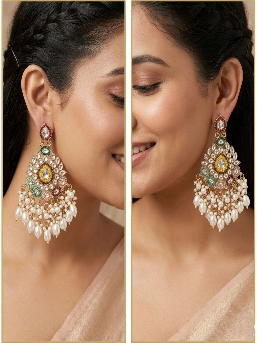 Teardrop Shaped Designer Jhumka for Women