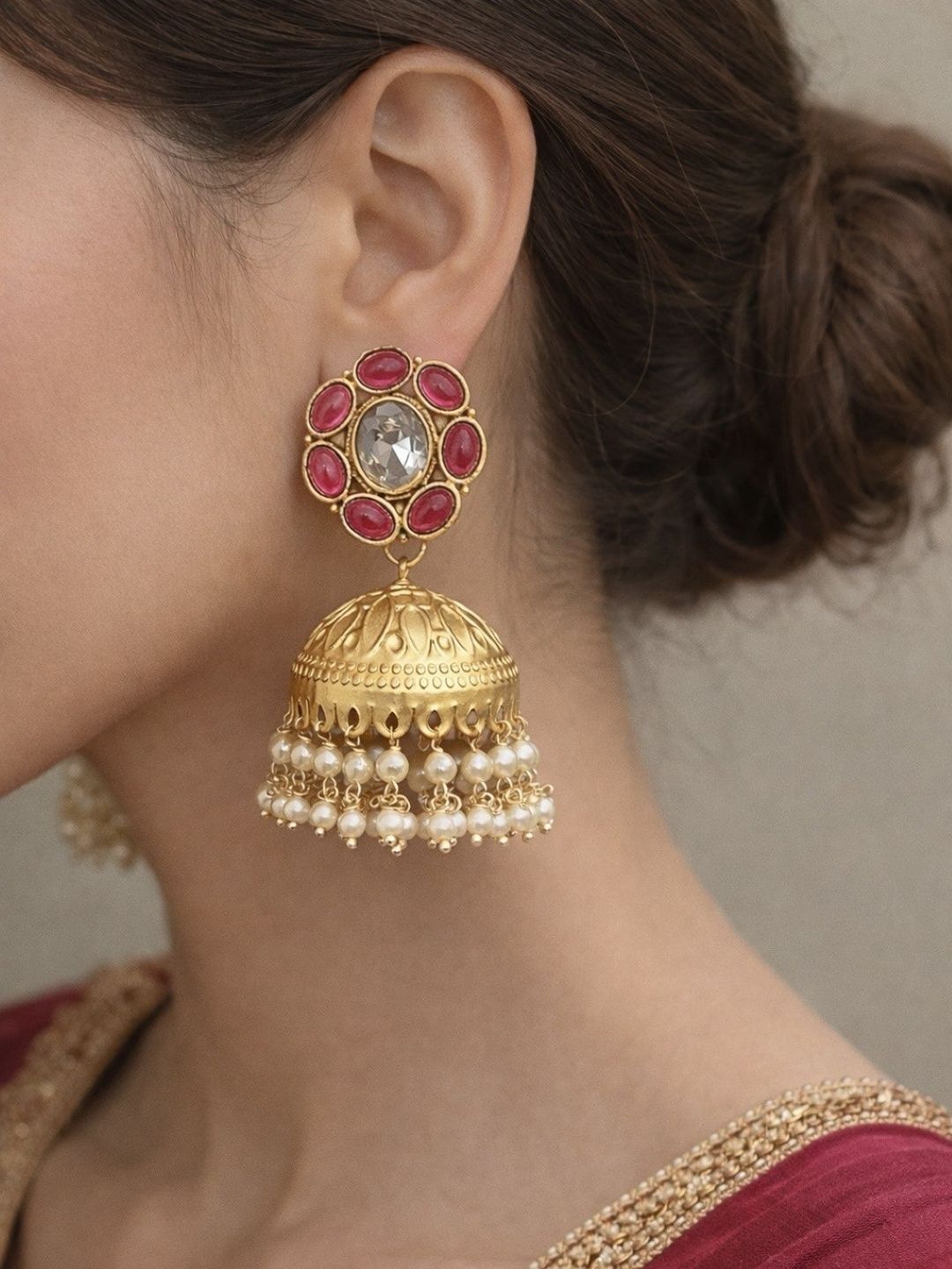 Traditional Dome Jhumka for Women