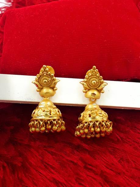 Traditional Gold Plated Bombay Plain Jhumka