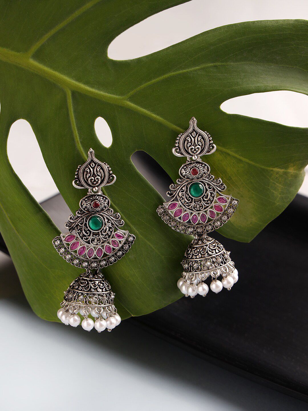 Traditional Oxidized Jhumka Earrings for Women | Ethnic Artificial Jewellery