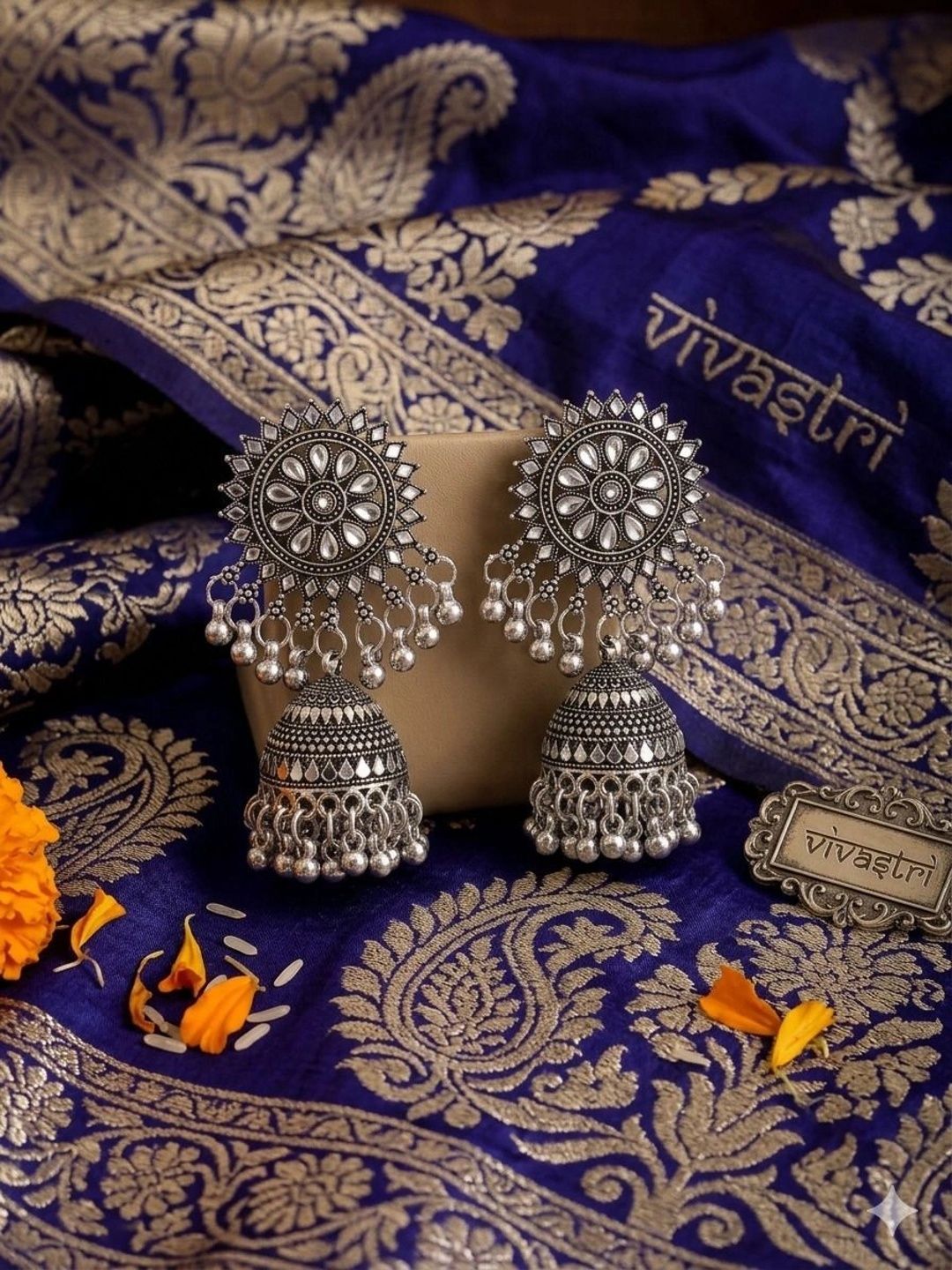 VIVASTRI Circular Jhumka for Women