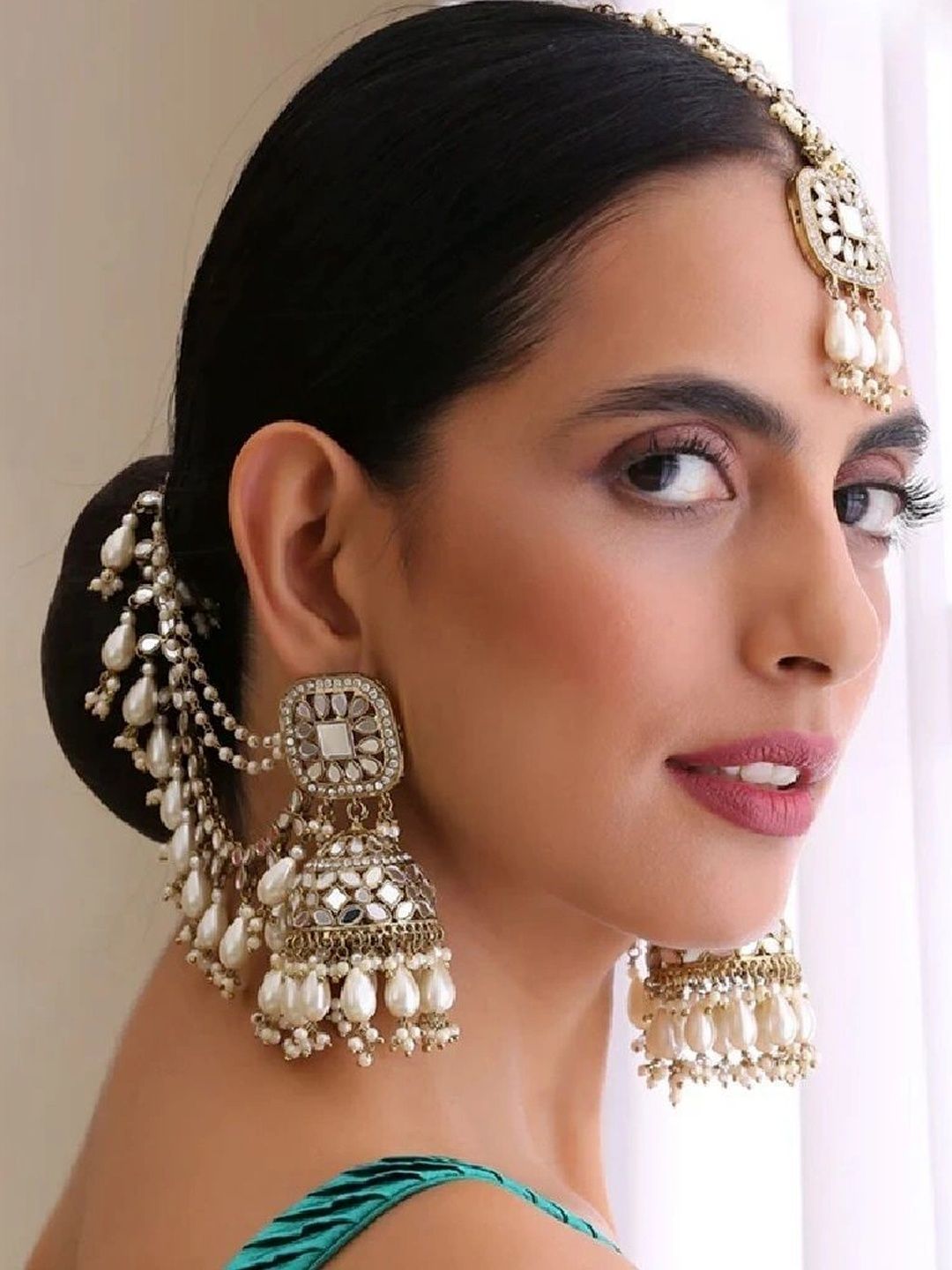 Vivity Circular Jhumka Earrings