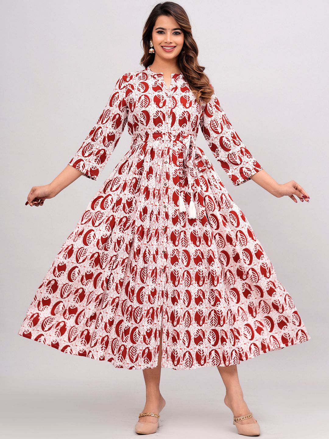 Kalini Thread Work Flare Dress